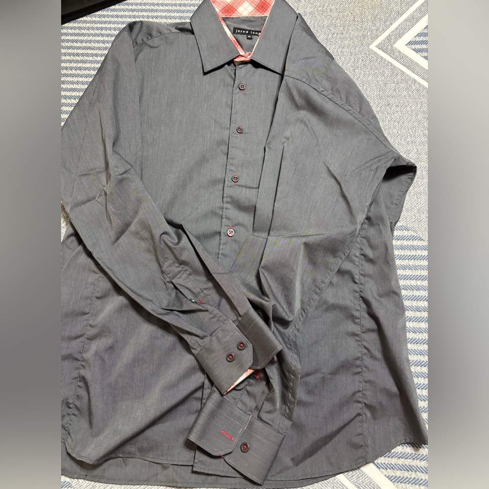 Jared Lang Dark Gray Dress Shirt